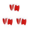 thumbnail image 4 of maskred 1/2/3/5 4Pcs/Set Car Door Sticker Carbon Fiber Scratches Resistant Cover Auto Handle Red 3PCS, 4 of 6
