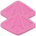 thumbnail image 4 of Moldes de pino de 2 piezas, molde de cedro, molde de Fondant de Navidad, moldes de Fondant de silicona para dulces de Chocolate JAMW Sencillez, 4 of 5