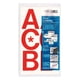thumbnail image 1 of Chartpak Letras Mayúsculas De Vinilo Autoadhesivo, 3 Pulgadas De Alto, Rojo, 50 Por Paquete (01072), 1 of 4