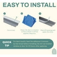thumbnail image 5 of 396 Inch Weather Stripping Window Door Seal Strip 33 Feet Self Stick Weatherstrip Gap Draft Blocker, Gray, 5 of 8