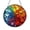 Acrylic 3.5 Inch, variant on Rainbow Mosaic Window Hanging Decor, Stained Glass Style Abstract Suncatcher, Decorative Glass Panel for Windows