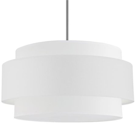 

Dainolite PYA-304C-PC-WH 4 Light Priya Incandescent Chandelier Polished Chrome with White Shade
