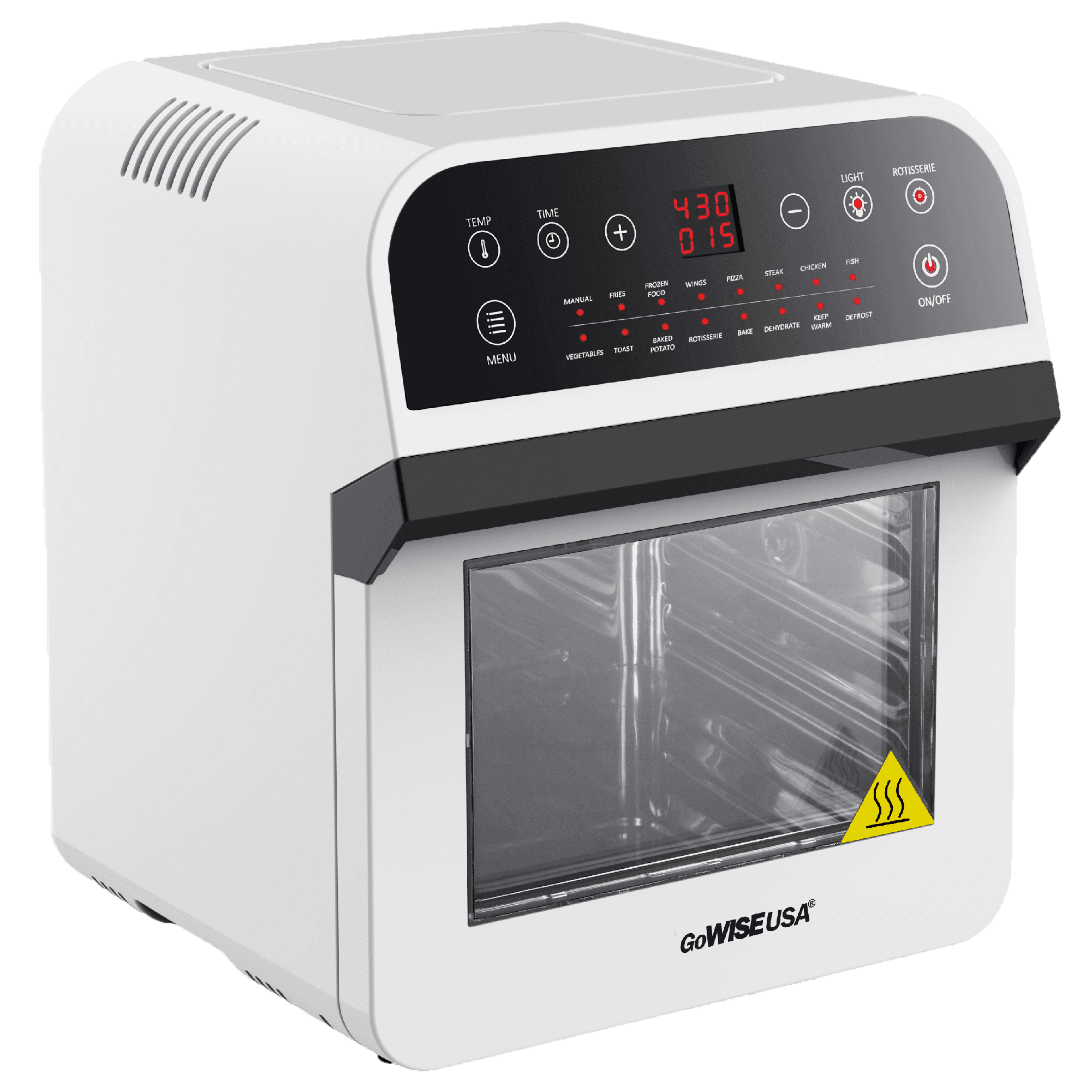 GoWISE USA 12.7QT Air Fryer Oven Deluxe with Accessories & 1 Pack of