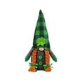 thumbnail image 3 of St. Patricks' Day Decorations Gnomes Figurines,Irish Green Faceless Doll Decoration, Green Hats Shamrock Leprechaun Irish Tomte Swedish Saint Standing Home Office Table Decor, 3 of 4