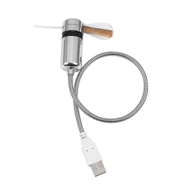 Usb Fans Mini Time And Temperature Display Creative Gift With Led Light Cool Gadget For Laptop Pc C