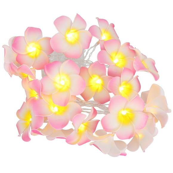 1 set Plumeria rubra luces cadena floral luz cadena led luces cadena