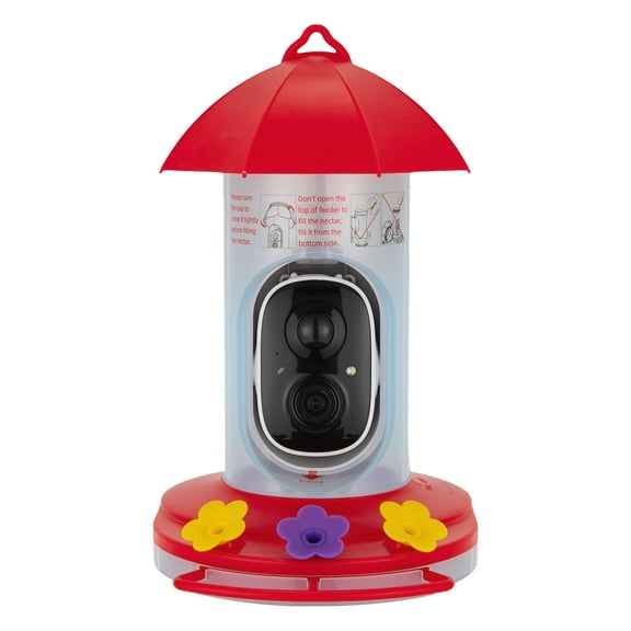 Smart WiFi Bird Feeder with Camera - 1080P HD Day/Night Vision, IP65 Waterproof, 5200mAh Battery for Outdoor Bird Watching