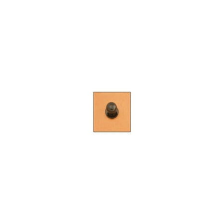 Black Nickel Plated Magnetic Shield - Tandy Leather Button Stud 3/8