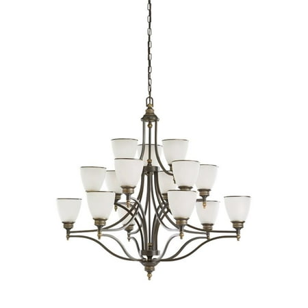 Sea Gull Laurel Leaf Chandelier - Sea Gull Lighting Laurel Leaf 15 Light 31352EN3 Chandelier