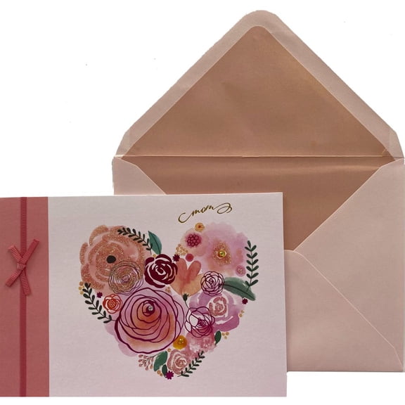 NIQUEA.D, Flower Heart Mother's Day Greeting Card