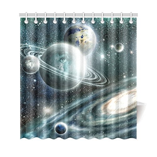 Gckg Solar System Space Planet Shower Curtain Galaxy Star