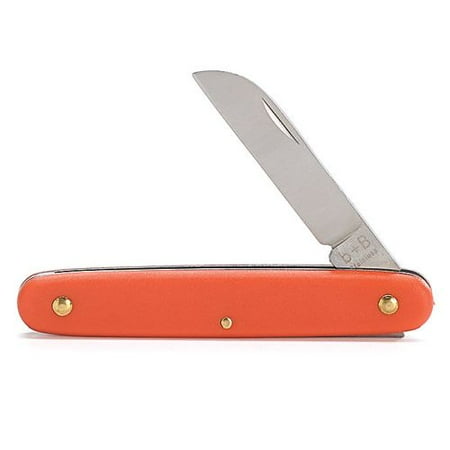 Burton & Burton Floral Folding Knife Orange