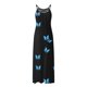 thumbnail image 4 of Vestido de tirantes sin mangas con estampado de cuello redondo a la moda de verano para mujer Pompotops ghjkhdj5542, 4 of 5