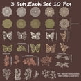 thumbnail image 2 of Paper 30Pcs 3 Styles Decorative Lace Paper Vintage Art Floral Rose Butterfly Round Boho Hollow Lace Cutouts for Scrapbooking Junk Journal Planners Album Decor Decoupage Card Making DIY Crafts Paper, 2 of 6