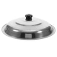 thumbnail image 1 of Sartén tapa tapa de acero inoxidable sartén de tapa circular Pot de olla Tapa de cocina Accesorio, 1 of 8