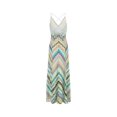 thumbnail image 6 of RDKTPXZ Women's Multicolor Crochet Maxi Dress, Deep V-Neck Fitted Gown, 6 of 10