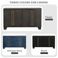 thumbnail image 5 of Aukfa Sideboard Buffet with Adjustable Shelves & Gold Handles for Kitchen, Dining Room,Taupe, 5 of 8