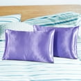 thumbnail image 3 of 2-Pack King Size Artificial Silk Pillowcases - Breathable & Dustproof Design, 3 of 8
