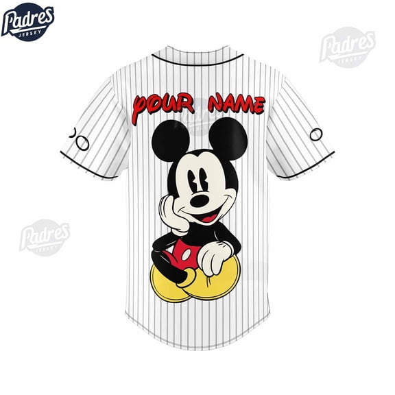 Personalized Mickey Mouse Disney Baseball Jersey Style