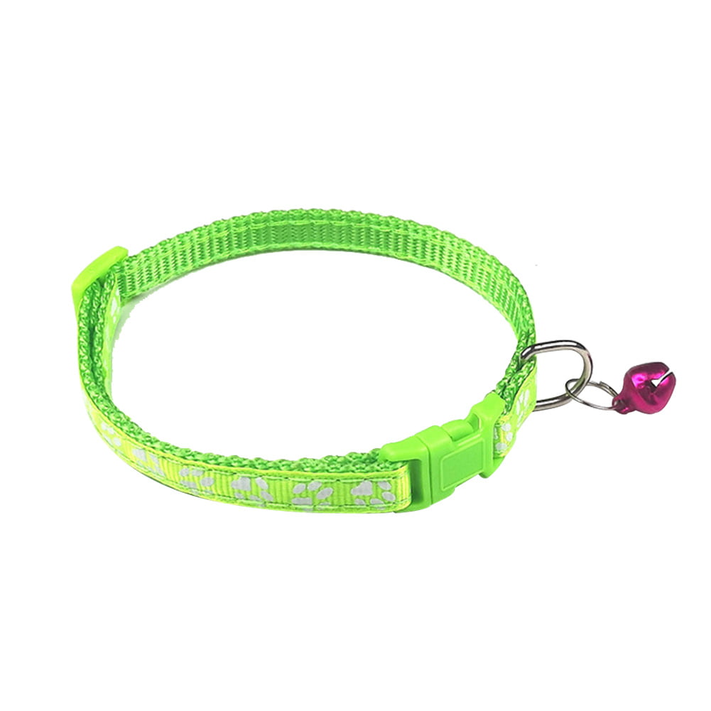 Adjustable Pet Cat Dog Puppy Cute Collar Safe Buckle Bell Strap-Polyesterr BIN 