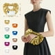 thumbnail image 4 of Bolso de mano JENSVOIR Gold Evening Clutch de piel sintética para mujer, 4 of 7
