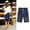 140#Navy, variant on Printed Women’s Elastic Waist For Casual With Casual Pockets Half Shorts Pants Womens Khaki Pants Boys Compression Leggings
