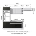thumbnail image 1 of Cocina Integral Completa Modular Madesa Safira 290cm BN 14, 1 of 5