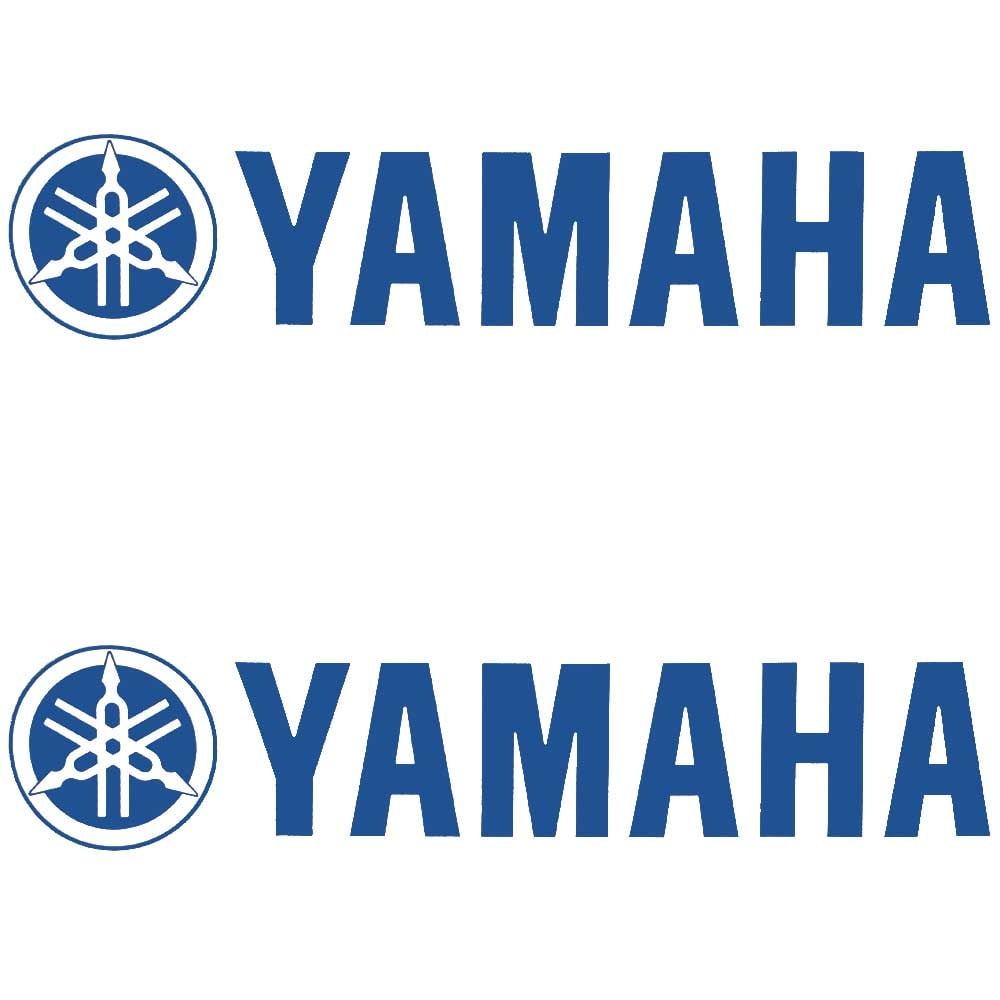 Yamaha Boat Graphic Decal F1CU411410 | Blue Logo Stickers (Pair)