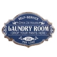 thumbnail image 6 of Creative Co-Op Metal Laundry Room Wall Sign with Distressed Finish, Blue, 6 of 10