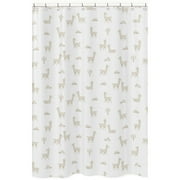 Boho Llama Single Shower Curtain by Sweet Jojo Designs