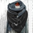 thumbnail image 2 of Womens Vintage Print Boho Scarves Fashion Shawls Wraps Winter Warm Short Scarves, 2 of 3