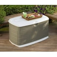 thumbnail image 4 of Rubbermaid Coffre de Rangement d'Extérieur en Résine de 75 Gallons, Moyen, avec Siège, Grès, 4 of 5