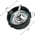 thumbnail image 7 of For Osterizer Blender Blades with Blender Jar Bottom & 4 Point Blade 4961 & 2 Pcs O Ring Rubber Seal Gasket, 7 of 7