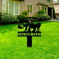 thumbnail image 4 of Handmadetneonsign Hippopotamus Metal With Stake, Hippopotamus Stake Metal Name Sign Stake, Garden Metal Stake Decor 58849, 4 of 5