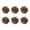 Brown 6pcs, variant on mdesiwst Faux Fur Cat Ball Soft Fluffy Cat Toy Ball Washable Furry Ball Stimulates Cats Hunting Instinct for Indoor Kittens Interactive Play Exercise