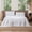 Bright White, variant on MooMee Flat Sheet Only 100% Washed Cotton Linen Like Textured Breathable Lightweight (Blue, Queen 90" x 102")