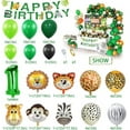 thumbnail image 2 of Decoraciones para fiestas de cumpleaños NQ de niños de 1 año temática de jungla, 2 of 5