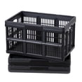 thumbnail image 1 of KFFKFF Plastic Collapsible Storage Bins, 45L 3 Packs, Stackable Folding Storage Crates with Handles, Holds 33 lbs Per Bin, Foldable Heavy Duty Containers, 1 of 9