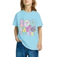 thumbnail image 4 of Fiudx Camiseta para Niños, Mezcla de Poliéster Suave, Cuello Redondo, Manga Corta, Cómoda, Informal, para Uso Diario, para Niños y Niñas, Diseño "100 Días de Clases", para Usar En Las Cuatro Estacion, 4 of 6