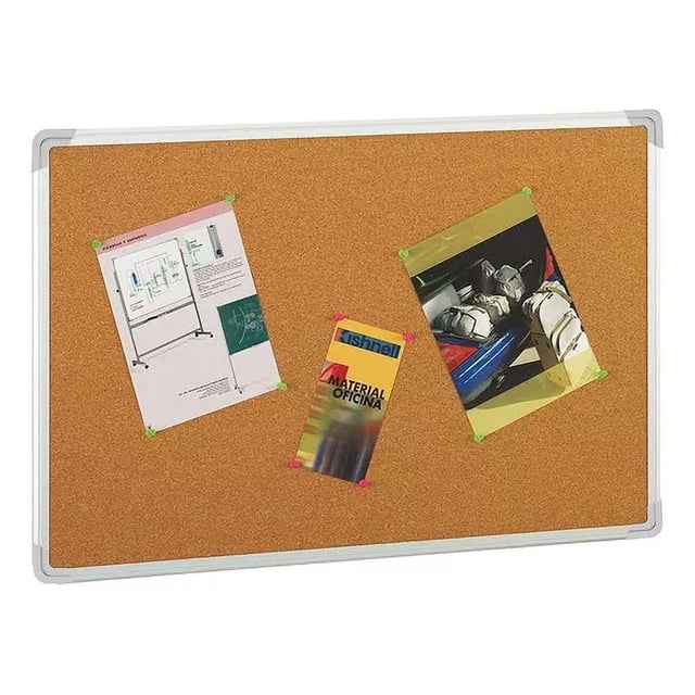 Pizarron De Corcho Para Oficina Kishnell 90x60 con Marco De aluminio