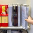 thumbnail image 3 of Stackable File Storage Box Transparent Desktop Drawer Document Storage Case Exam Paper Organizer With Lid Household Dustproof Container, 3 of 4