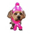 thumbnail image 1 of Dallas Dogs 2005-S Pink Hearts Hat and Scarf, Small, 1 of 1