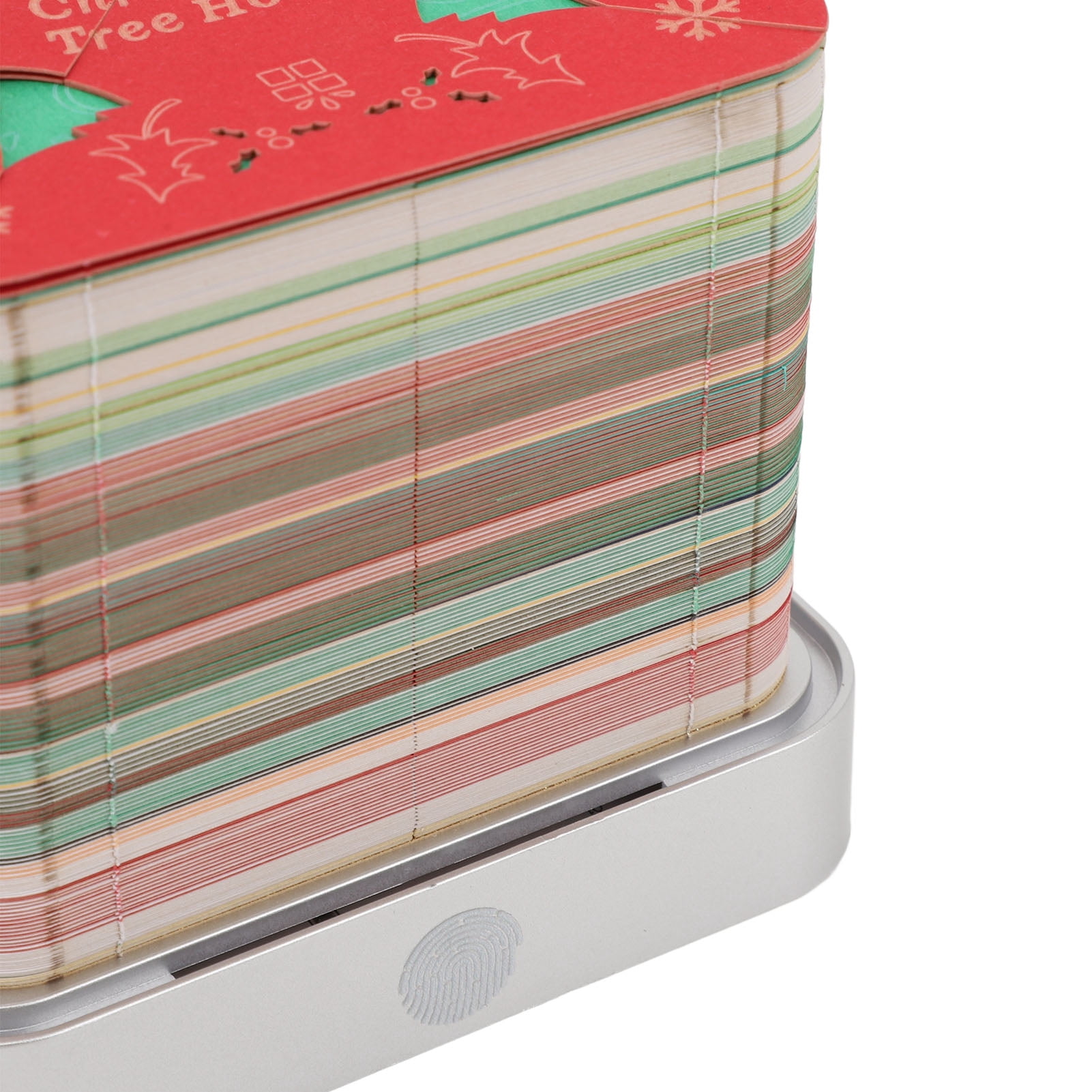 NFTIGB 3D Memo Pad 2026 Calendar Xmas Tree House Paper Carving Art Notepad Desk Ornament Present, 3.86 inches / 9.8 cm, Multicolor Home Office Decor Planner