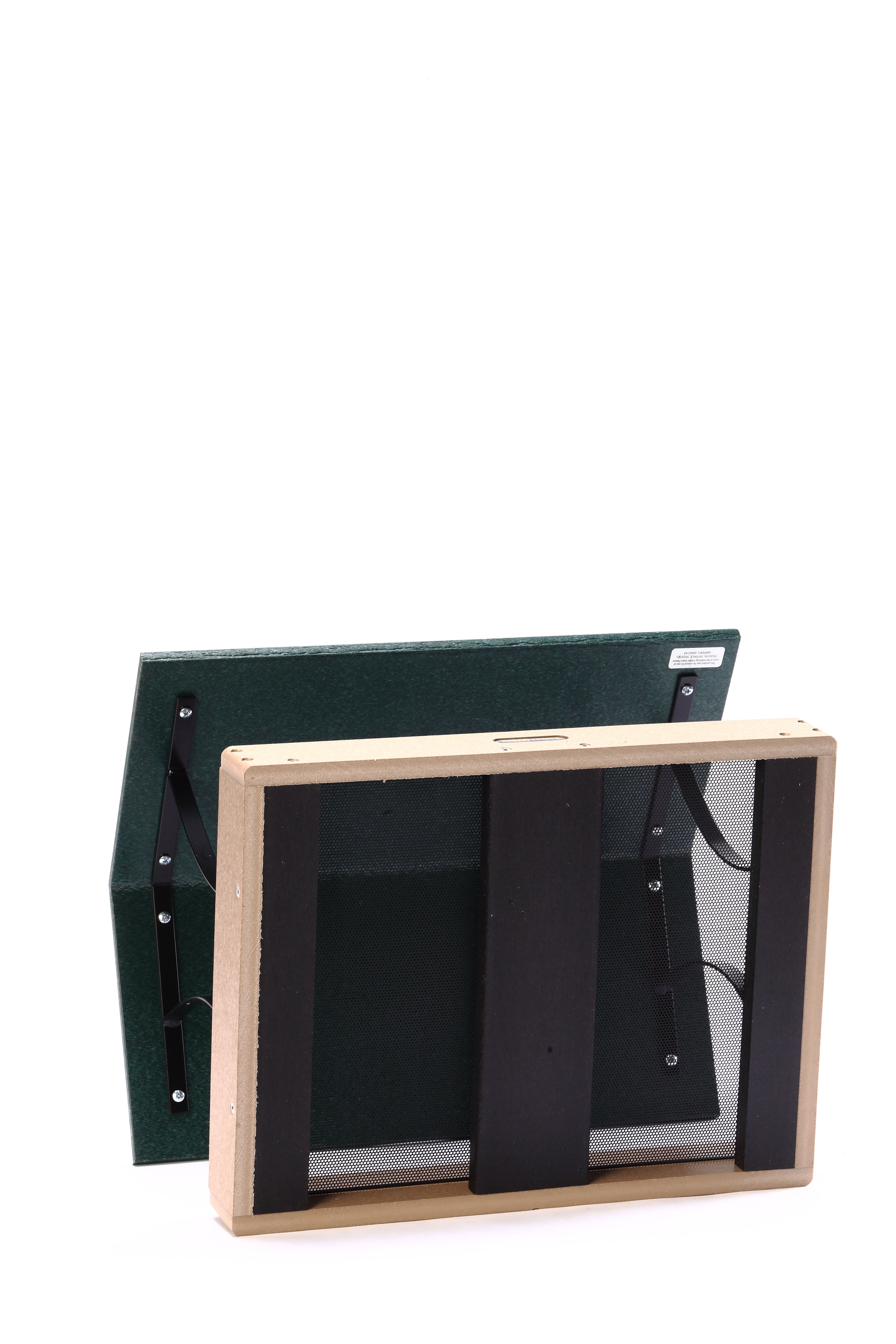 Birds Choice Green and Beige Fly-Thru Platform Bird Feeder