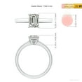 thumbnail image 5 of ANGARA Natural 1.5 Ct. Diamond Solitaire Engagement Ring in 14K White Gold for Women (Ring Size: 3), 5 of 10