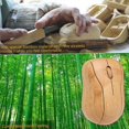 thumbnail image 5 of 2.4G Wireless Optical Bamboo Mouse 3 Adjustable movement speed Computer Mouse with USB Receiver for Notebook PC Laptop Computer Yellow, 5 of 5