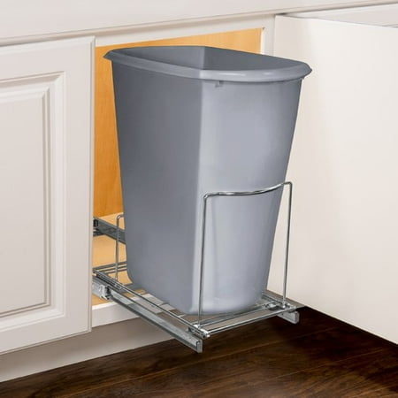 Wide Sliding Cabinet Organizer (Lynk Professional® Slide Out Bin Holder - Pull Out Under Cabinet Sliding Organizer - 10.1 inch wide x 20.02 inch deep -)