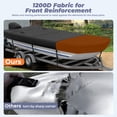 thumbnail image 5 of RVMasking 1200D Trailerable Marine Grade Jon Boat Cover Waterproof Heavy Duty Trolling with Motor Cover Fits 16ft Long and Beam Width up to 75 inches, 5 of 7