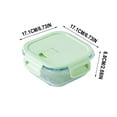 thumbnail image 3 of Glass Bento Box - Microwave Safe Lunch Container | Thermal Shock Resistant Food Storage | Meal Prep Organizer | Dishwasher Safe | Durable Glass Design | 1 Compartment, 3 of 6