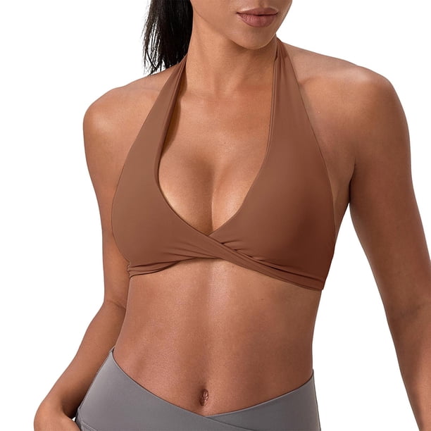 Mujeres de Color Sólido Cuatro Filas Ajustable Inalámbrico Sujetador sin Costuras de la Espalda Y la Colección de Pecho Yoga Deportes Sujetadores para Mujeres